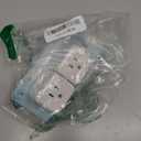 Philips 3-Outlet Extender, Extra-Wide Adapter Spaced, Easy Access Design, 3-Prong, Perfect for Travel, Cube, 2 Pack, Black, SPS3002BC/37