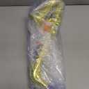 Lewtemi Gold Saxophone Musical Instruments Toy for Kid Toddler Fake Plastic Preschool Music Toy Gift Portable Wind Instrument Early Educational Teaching Songs Gifts for Toddlers Children