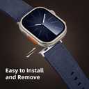 2 x Bandsie Leather Band Compatible with Apple Watch Ultra 3/Ultra 2/Ultra Band 49mm 46mm 45mm 44mm 42mm for Men, Vintage Genuine Suede Leather Wristband Strap for iWatch Series 11 10 9 8 7 6 5 4 SE 3 2 1