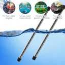 Sieral Aquarium Lids Canopy with LED Light, 3 Pcs, Clear, 20x10in