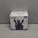 Karaoke Machine,Portable Bluetooth Speaker with 2 Wireless Microphone for Adults & Kids with LED Lights, Karaoke Microphone with PA System Supports USB/TF/AUX,Gift for Party (Black)