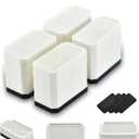 Rectangle Bed Risers Furniture Risers Heavy-Duty Rectangular Adjustable Block Lift to 3 inches and 4.3 inches Desk, Sofa, Chair Legs, Support up to 4000 pounds WH-3