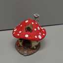 Uniclife Aquarium Mushroom House, Resin Fish Tank Decoration Cottage Ornament for Fish Tank Landscape Aquarium Hideout Hideaway Spawning Cave Decor for Shrimp Betta Goldfish and Reptiles