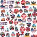 Tigeen 48 Pcs New York City Chenille Iron on Patches Bulk Embroidered Patch for Hats Clothes Sew on Applique DIY Accessory for Backpack Pants Jeans