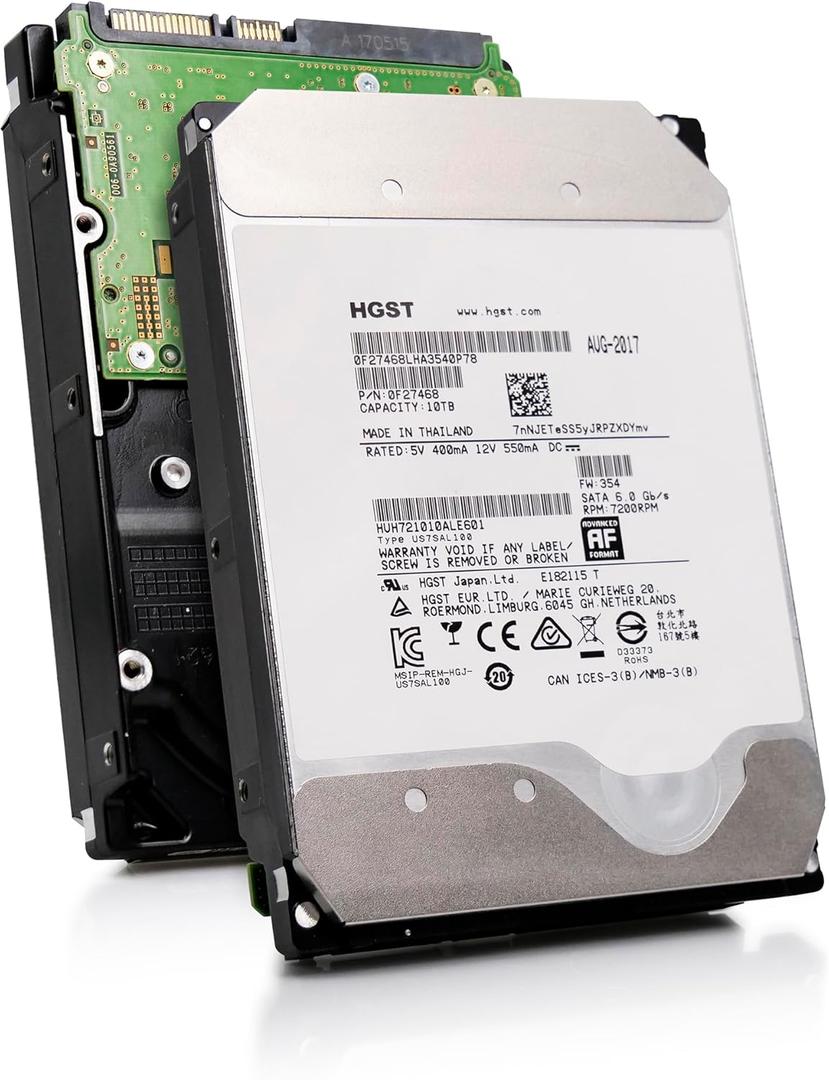 HGST WD Ultrastar DC HC510 10TB 7200RPM SATA 6Gb/s 3.5" SED Hard Drive - HUH721010ALE601 (0F27605) 