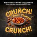 4 x SODGHYTR Chinese Spicy Crispy Chili Snack with Sesame Seeds,Crispy Fried Spicy Chips,Ready To Eat, 108g/3.8oz,Peanuts+Chilies+Broad Beans, Suitable for Lamian Noodles, Rice and Sushi Mix