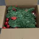 Christmas Garland with Lights 9FT Timer Prelit Garland Battery Operated Outdoor Indoor Christmas Decorations 30 LEDs Lighted Garland for Stairs Railing Fireplace Mantle Front Door Home Holiday Decor