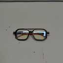 FEISEDY Reading Glasses Vintage Square Blue Light Blocking Glasses Women Men 70s Flat Aviator Glasses B0090