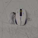 Bluetooth Wireless Mouse - (BT1/BT2+USB) Tri-Mode High Performance, Rechargeable, Multi-Device Compatible with PC/Laptop/Computer/MacBook/iPad Air Pro (Blue and White)