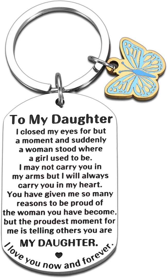 6th Grade Graduation Gift for Girls, Daughter Graduation Gifts 2026, Daughter Keychain, Back to School Gift, Sweet 16 Keychain, 10 Year Old Girl Birthday Gifts