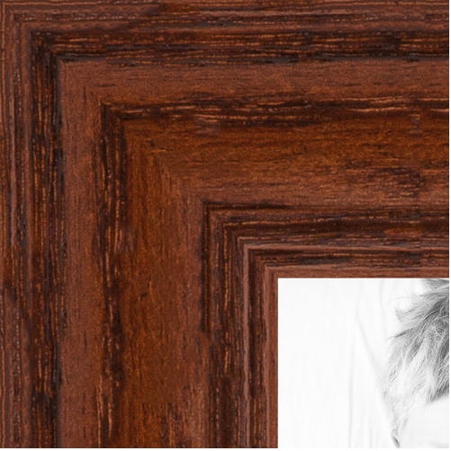 ArtToFrames 22x32 inch Walnut on Red Oak Wood Picture Frame