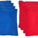Cornhole Bags Set, 8 PCS Regulation All Weather Bean Toss Bags 6''*6'' Replacement for Cornhole Tossing Game - Including Drawstring Bag