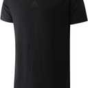 KLIEGOU Mens 100 Cotton Hipster Hip Hop Longline Crewneck T-Shirt Pre - Shrunk XL (Black)