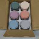 NETANY 6-pack 16 oz Overnight Oats Containers with Lids, Glass jars with Airtight Lids, Wide mouth Mason Salad jars, Glass Food Storage Containers for Snacks Yogurt Spice Sugar