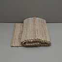 Chardin home Natural Jute Table Runner 13x108 Inch  Vintage Boho Rustic Table Decor  Handwoven Long Table Runner in Natural Jute and Ivory  Farmhouse Dining or Console Table Accent
