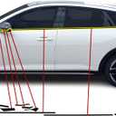 BOGAR TECH DESIGNS for Kia K4 GT Line 2025-2026 Side Window Chrome Delete  Precut Vinyl Trim Overlay, Gloss Black Blackout Appearance