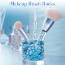 DomeStar 1050PCS Mixed Blue Fake Ice, Fake Diamonds Aquarium Rocks for Vase Fillers Fish Tank Table Scatter Winter Decor (Gradual Change Blue)