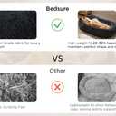 Bedsure Human Dog Bed, 71.0" x 44.0" x 12.0" Calming Giant Human Dog Bed for Adults People Fits Pet Families with Storage Pocket, Fluffy Faux Fur Orthopedic Pet Bean Bed, Dark Grey