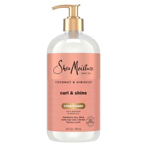 Shea Moisture Curl & Shine Conditioner Coconut & Hibiscus, for Thick, Curly Hair, to Moisturize & Soften, 24 oz (24 Fl Oz (Pack of 1))