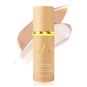 Foundation 4 in 1 - Color Changing Foundation, Medium Spectrum with SPF 50, Hypoallergenic Hydrating Liquid Concealer, Long-lasting & Waterproof Natural Finish - 1.06 fl oz (1-Pc Neutral)