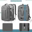 AREYTECO 60L Travel Laptop Backpack for Men, Extra Large Backpack, Big Capacity Carry On Backpack, 18-19 Inch Laptop Backpack Water Resistant Luggage Computer Daypack College Bag, Grey