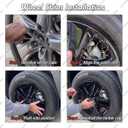 18 Inch Hubcap Wheel Covers Compatible with 2019-2022 Chevy Blazer L & LT, Matte Black ABS Rim Protectors (Set of 4), Snap-On Replacement Wheel Skins, Durable Tire Hub Caps