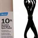 Cell Candy - Braided Charge & Charge Sync Cable - Micro-USB - 10 Foot 