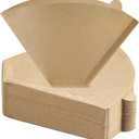 #4 Cone Coffee Filters 8-12 Cup, 200 Count Unbleached Natural Coffee Paper Filters, No Blowout, Disposable Coffee Filter for Pour Over and Drip Coffee Maker
