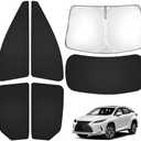T TGBROS Sunshade for 2016-2022 Lexus RX Windshield Rear Side Window Full Set Car Privacy Sun Shades Blocks UV Rays Keeps Your Vehicle Cool Foldable 6PCS