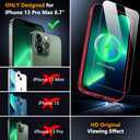3 x SPIDERCASE Magnetic for iPhone 13 Pro Max Case, with 2Pcs [Tempered Glass Screen Protector] [ Military Grade Drop Protection] Invisible Kickstand Slim Case for iPhone 13 Pro Max 6.7", Red