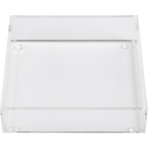 Karma, Acrylic Cocktail Napkin Holder for Table & Kitchen - Paper Napkin Dispenser for Home & Outdoor Dining, Clear