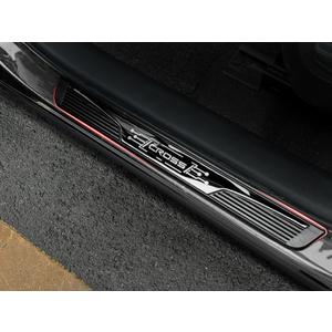 GZBFTDH Door Sill Trim Plates Protector Accessories for Toyota Corolla Cross 4PCS Set 2022 2023 2024 2025