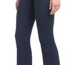 Danskin Women's Side Slit Flare Leg Yoga Pants (Blue, S)