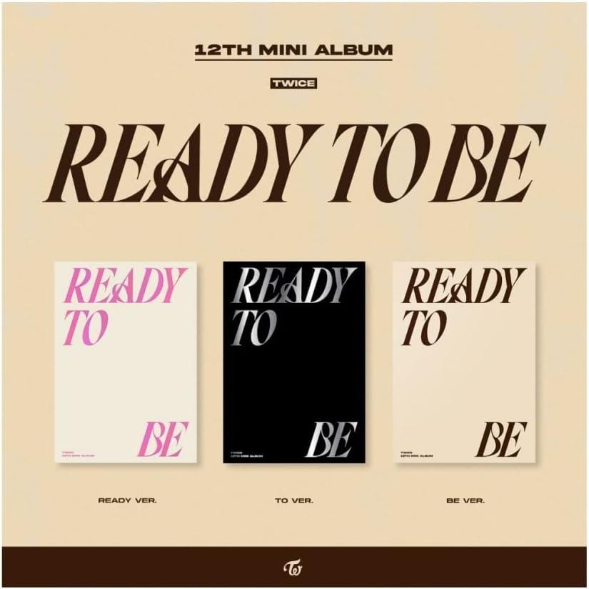 TWICE - READY TO BE (12th Mini Album) CD+Pre-Order Benefit+Folded Poster (READY+TO+BE ver. SET)