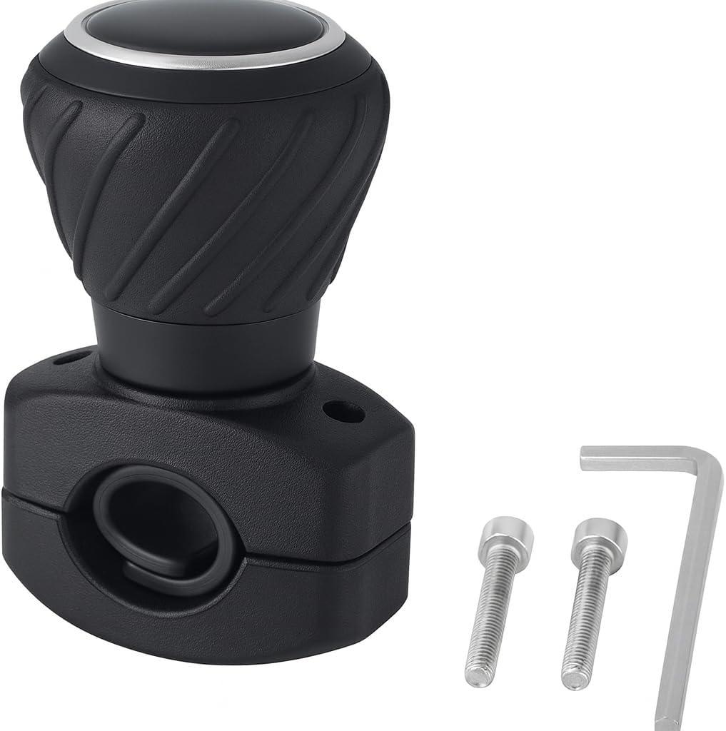 Ketofa 2022 Universal 77700-01540 Steering Wheel Spinner Knob for Kubota Tractors, Black, Polyurethane, 1.25 inches, Tractor Steering Wheel Accessory