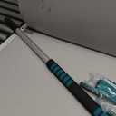 20 Feet High Reach Window Squeegee with 5-12Ft Extension Pole, Window Cleaner Tool with 3-Stage Telescoping Pole, Window Cleaning Kit with Rotatable Head (2 Squeegee & 2 Microfibre Cloths)