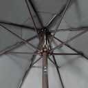 Blissun 9' Outdoor Patio Umbrella, Outdoor Table Umbrella, Yard Umbrella, Market Umbrella with 8 Sturdy Ribs, Push Button Tilt and Crank