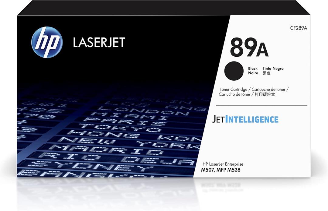 HP 89A Black Toner Cartridge | Works with LaserJet Enterprise M507, MFP M528 | CF289A