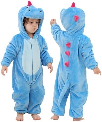 MICHLEY Unisex Baby Hooded Romper Infant Toddler Animal Dress Halloween Party Outfit Jumpsuit 2-36 Months 90/73