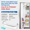 WPW10430639 W10324876 Freezer Refrigerator Door Shelf Bin Compatible with Whirl-pool Ken-more Refrigerator Side Door Shelves Replacement, Replaces W10430639 WPW10430639VP By MIFLUS