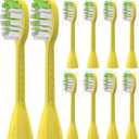 Toothbrush Replacement Heads Compatible with Philips One Series Sonicare Battery Toothbrush BH1022/02, 10 Pack Replacement Heads, Soft Bristles, Mango