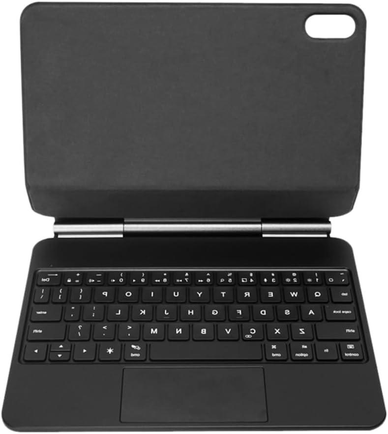 Three-in-One Design Tablet Smart Control Keyboard, Strong Magnetic Absorption, BT5.2 Long Endurance with 3-Level Adjustable Back, 135 Adjustable Angle, Suitable for 10th 2022 (Black)