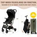 COOL KIDS Portable Stroller with Automatic FoldLightweight Umbrella Stroller with Pop Out Sun CanopyCompact Strollers for Travel(Rose Gold)