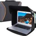 Laptop Sun Shade Laptops Sun Glare Shield Laptop Sunshade Bag for Working Outside Privacy Screen Hood Foldable Shield Cover 12-14'' (Patent Pending)