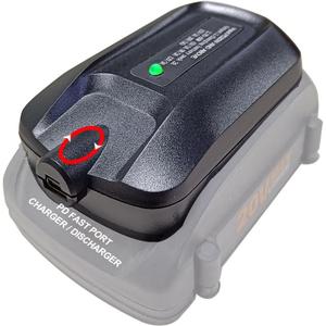 Replace for Type-C Worx 18V 20V PD Rechargeable Battery,Inverter Power Bank Charger Compatible with Worx 20V Lithium Battery WA3525 WA3520 WA3575 WA3578