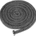 Stanbroil Wood Stove Gasket, 1/2" x 84" Graphite Impregnated Fiberglass Rope Seal, Gasket Rope Replacement Kits for Wood Stove Door