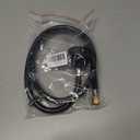 LukLoy UPC Certified Salon Shampoo Bowl Sprayer Head with Black Rubber Hose, Professional Salon Sink Replacement Part for Salon Barber Shop Spa, 1/4" Thread