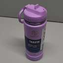 Takeya Actives 18 oz Water Bottle with Straw Lid - Double Wall Stainless Steel Insulation - Dishwasher Safe & BPA-Free - Removable Bumper - Lilac