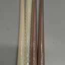 Tobeape Ivory Spiral Taper Candles 10 Inch - 4 Pack Cream Twisted Tapered Candle Sticks - Dripless Unscented Smokeless - Long Burning Decorative Candlesticks for Dinner Wedding Party Table Home Decor