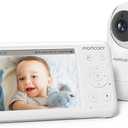 Momcozy Video Baby Monitor, 1080P 5" HD Baby Monitor with Camera & Wall Mount, Infrared Night Vision, 5000mAh Battery, 2Way Audio, Temperature Sensor, Lullabies, 960ft Range, Ideal for New Moms, BM01